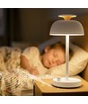Genopladelig LED skrivebordslampe med white noise - RGB+W, neutral hvid, transportabel