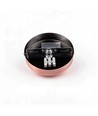 Baldakin i rødkobber farvet - Ø12cm, højde 2,5cm, 1 hul, loftroset