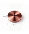 Baldakin i rødkobber farvet - Ø12cm, højde 2,5cm, 1 hul, loftroset