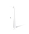 Opladelig LED bordlampe inde/ude - Hvid, 40cm høj, 3-trin dæmpbar, IP44 udendørs