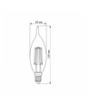 E14 6W LED kertepære filament - C37, neutral hvid