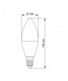 E14 6W LED kertepære - C37, neutral hvid