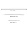 60cm 18W komplet LED armatur - gennemfortrådet, justerbar watt, CCT