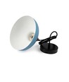 BIRK Petrolumsblå Ø24cm pendel - E27 fatning, 2m ledning, Metal / Træ
