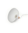 BIRK Hvid Ø19cm pendel - E27 fatning, 2m ledning, Metal / Træ