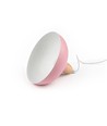 BIRK Pink Ø19cm pendel - E27 fatning, 2m ledning, Metal / Træ