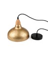 BIRK Messing Ø19cm pendel - E27 fatning, 2m ledning, Metal / Træ