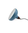 BIRK Petrolumsblå Ø19cm pendel - E27 fatning, 2m ledning, Metal / Træ