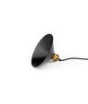 MOKKA Sort Ø22cm pendel/cafe-pendel - E27 fatning, 2m ledning, Sort/messing
