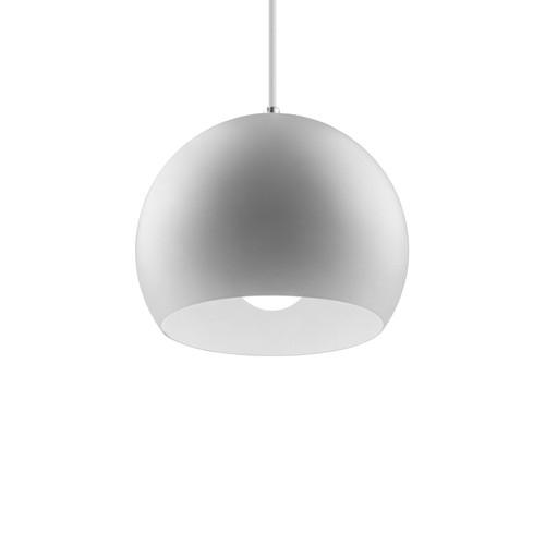 Hvid Ø20cm pendel - E27 fatning, 2m ledning, Metal