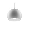 Hvid Ø20cm pendel - E27 fatning, 2m ledning, Metal