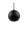 Sort Ø20cm pendel - E27 fatning, 2m ledning, Metal