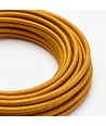 5m Stofledning 2x0.75 mm², tekstil - 230V, Guldfarvet