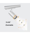 3-Faset ZoomCCT skinnesæt - 1m, Hvid, 3-spots, inkl. lyskilde
