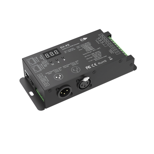 3 Kanal DMX512 & RDM Decoder - 12-48VDC, 10A/8A