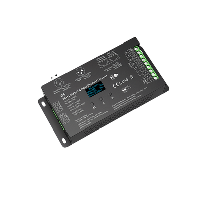 5 Kanal DMX512 & RDM Decoder/Master - 12-24VDC, 6A/CH