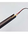 120cm LED Akustikpanel-sæt, sort - 2 stk. Enkeltfarvet LED strips m. 60W strømforsyning - WiFi eller RF