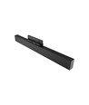 30/28/25W 3-faset LED lysskinne - 60 cm, Sort