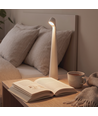 Genopladelig LED bordlampe - Hvid, inde/ude, 3-trins dæmpbar, IP44, 40 cm