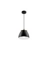 Sort Ø16cm pendel - E27 fatning, 2m ledning, Metal / Træ