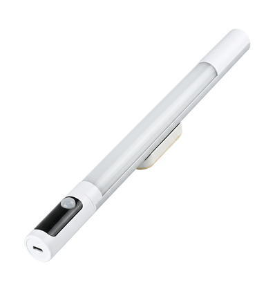 Genopladelig skabsbelysning - 38cm, hvid, PIR sensor, CCT, LCD display