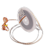 10m 9W/m CCT LED strip RA95 - 24V DC, 400 LED pr. meter, 8mm bred, 2m kabel