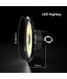 150W V-Tac LED high bay, 155lm/W - IP65, 4000K, Cree chip, 6 års garanti