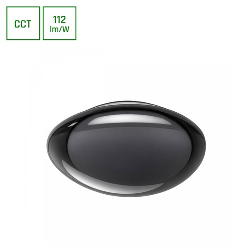 AURA loftlampe m. fjernbetjening - Grafit, dæmpbar, Ø40cm, 24W, 3 lyskulører