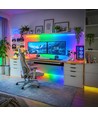 5m 1W/m RGB digital Neon Flex sæt - USB 5V, 30 LED pr. meter, IP54, inkl. fjernbetjening