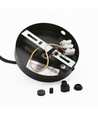MOKKA Sort Ø22cm pendel/cafe-pendel - E27 fatning, 2m ledning, Sort/messing