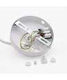 MOKKA Hvid Ø22cm pendel/cafe-pendel - E27 fatning, 2m ledning, Hvid/messing