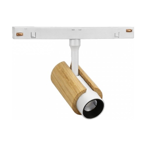 System Shift CCT Spot S Wood, 6W - 24°, hvid, CCT switch, 48V, 35x140x178mm