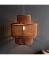 SNOR Brun Ø40cm pendel - E27 fatning, 2m ledning, flettet papirsnor