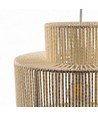 SNOR Beige Ø30cm pendel - E27 fatning, 2m ledning, flettet papirsnor