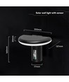 2W LED solcelle havelampe med sensor - IP54, 3000K, sort