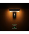 2W LED solcelle havelampe med sensor - IP54, 3000K, sort