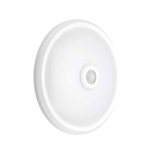 12W LED sensorlampe - Rund, PIR sensor, Cree chip, hvid, 6400K