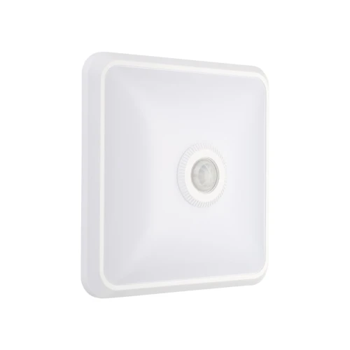 12W LED sensorlampe, CCT - 3 lyskulører, PIR sensor, 6 års garanti, Cree, firkantet, hvid