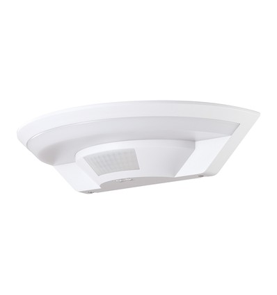 10W LED udendørs væglampe med PIR sensor - Hvid, 4000K, Cree chip