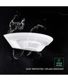 10W LED udendørs væglampe med PIR sensor - Hvid, 4000K, Cree chip