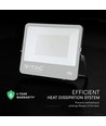 200W LED projektør - 185lm/W, Cree chip, sort hus, 6 års garanti