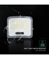 V-Tac 12W solcelle LED projektør - IP65, sort, 3-i-1