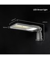 V-Tac 50W justerbar LED gadelampe - 120lm/W, Cree chip, 4000K, 6 års garanti