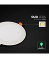 V-Tac 12W rundt LED indbygningspanel - CCT, Cree chip, 6 års garanti