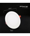 18W rund LED indbygningspanel - CCT 3-i-1, Cree chip, 6 års garanti