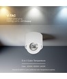 V-Tac 12W LED påbygningsspot CCT - IP44, hvid, Cree chip