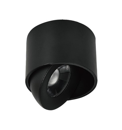 12W LED påbygningsspot - IP44, sort, CCT, Cree chip