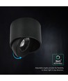 V-Tac 18W LED påbygningsspot - IP44, sort, CCT, Cree chip