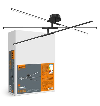 40W LED loftslampe - Sort, CCT