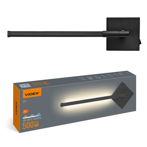 EN: LED wall light WL041 5W varm hvid neutral kold 230V black